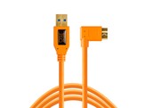 TetherPro USB 3.0 to Micro-B Right Angle  15   4.6m   High-Visibility Orange