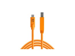 TetherPro USB-C to 3.0 Male B  15   4.6m   High-Visibility Orange
